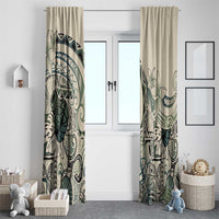 Aloha Hawaii Tapa Window Curtain Summer Green Hawaiian Ipu LT7 - Polynesian Pride