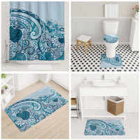 Aloha Hawaii Tapa Bathroom Set Cool Turquoise Hawaiian Ipu LT7 - Polynesian Pride