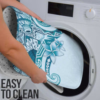 Aloha Hawaii Tapa Bathroom Set Cool Turquoise Hawaiian Ipu LT7 - Polynesian Pride