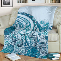 Aloha Hawaii Tapa Blanket Cool Turquoise Hawaiian Ipu LT7 - Polynesian Pride