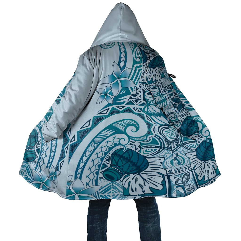 Aloha Hawaii Tapa Cloak Cool Turquoise Hawaiian Ipu LT7 Unisex Turquoise - Polynesian Pride