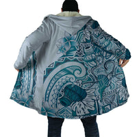 Aloha Hawaii Tapa Cloak Cool Turquoise Hawaiian Ipu LT7 - Polynesian Pride