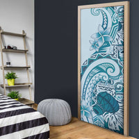 Aloha Hawaii Tapa Door Cover Cool Turquoise Hawaiian Ipu LT7 - Polynesian Pride
