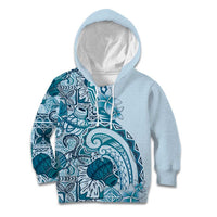 Aloha Hawaii Tapa Kid Hoodie Cool Turquoise Hawaiian Ipu LT7 Hoodie Turquoise - Polynesian Pride