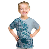 Aloha Hawaii Tapa Kid T Shirt Cool Turquoise Hawaiian Ipu LT7 Turquoise - Polynesian Pride
