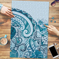Aloha Hawaii Tapa Puzzle Cool Turquoise Hawaiian Ipu LT7 Turquoise - Polynesian Pride