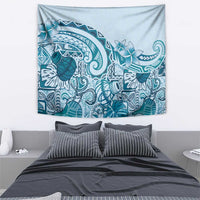 Aloha Hawaii Tapa Tapestry Cool Turquoise Hawaiian Ipu LT7 - Polynesian Pride