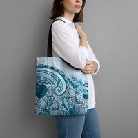 Aloha Hawaii Tapa Tote Bag Cool Turquoise Hawaiian Ipu LT7 - Polynesian Pride
