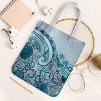 Aloha Hawaii Tapa Tote Bag Cool Turquoise Hawaiian Ipu LT7 White Strap One Size Turquoise - Polynesian Pride