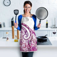 Aloha Hawaii Tapa Apron Vibrant Fuchsia Hawaiian Ipu LT7 - Polynesian Pride