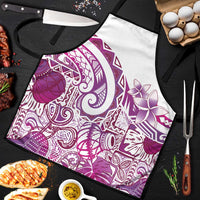 Aloha Hawaii Tapa Apron Vibrant Fuchsia Hawaiian Ipu LT7 Fuchsia - Polynesian Pride