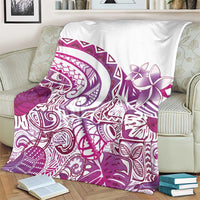 Aloha Hawaii Tapa Blanket Vibrant Fuchsia Hawaiian Ipu LT7 - Polynesian Pride