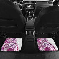 Aloha Hawaii Tapa Car Mats Vibrant Fuchsia Hawaiian Ipu LT7 Set 2pcs - Back Fuchsia - Polynesian Pride