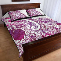 Aloha Hawaii Tapa Quilt Bed Set Vibrant Fuchsia Hawaiian Ipu LT7 - Polynesian Pride