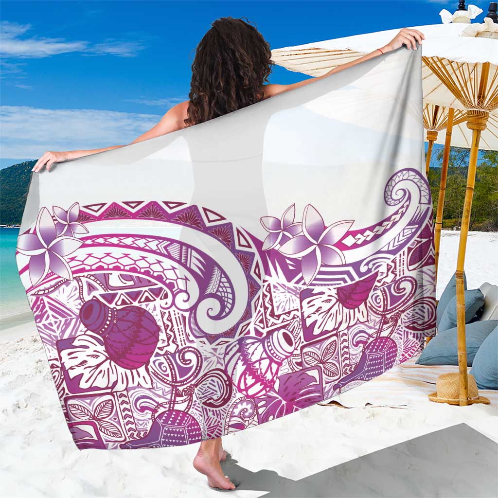 Aloha Hawaii Tapa Sarong Vibrant Fuchsia Hawaiian Ipu LT7 One Size 44 x 66 inches Fuchsia - Polynesian Pride