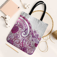 Aloha Hawaii Tapa Tote Bag Vibrant Fuchsia Hawaiian Ipu LT7 Black Strap One Size Fuchsia - Polynesian Pride