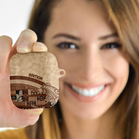 Samoa Mamanu Siapo Mocha AirPods Case Tatau Malie LT7 - Polynesian Pride