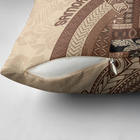 Samoa Mamanu Siapo Mocha Pillow Cover Tatau Malie LT7 - Polynesian Pride