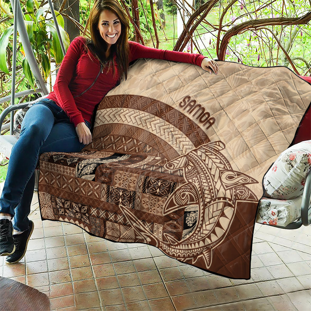 Samoa Mamanu Siapo Mocha Quilt Tatau Malie LT7 - Polynesian Pride