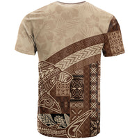 Samoa Mamanu Siapo Mocha T Shirt Tatau Malie LT7 - Polynesian Pride
