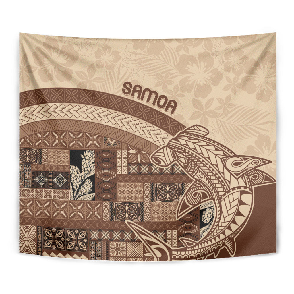 Samoa Mamanu Siapo Mocha Tapestry Tatau Malie LT7 - Polynesian Pride