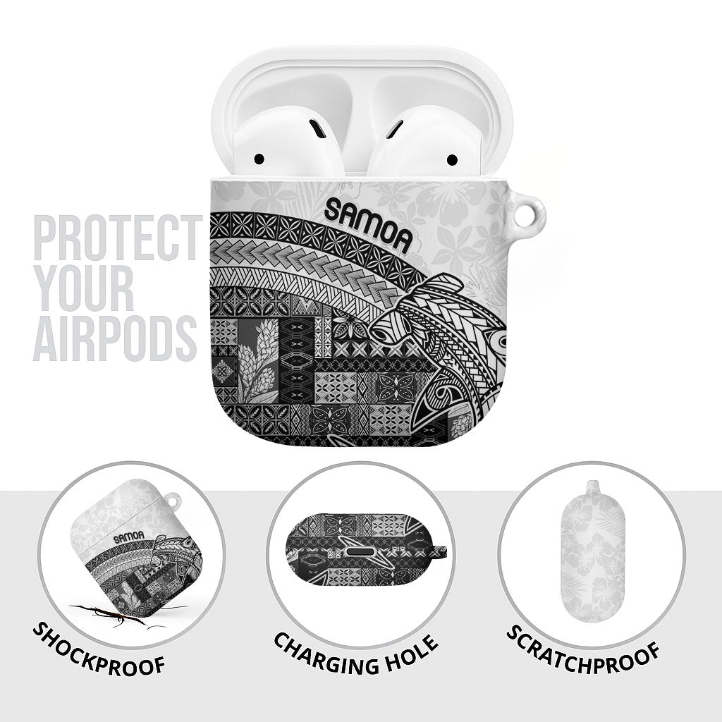 Samoa Mamanu Siapo Classic Black AirPods Case Tatau Malie LT7 - Polynesian Pride