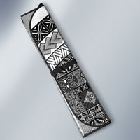Samoa Mamanu Siapo Classic Black Auto Sun Shade Tatau Malie LT7 - Polynesian Pride