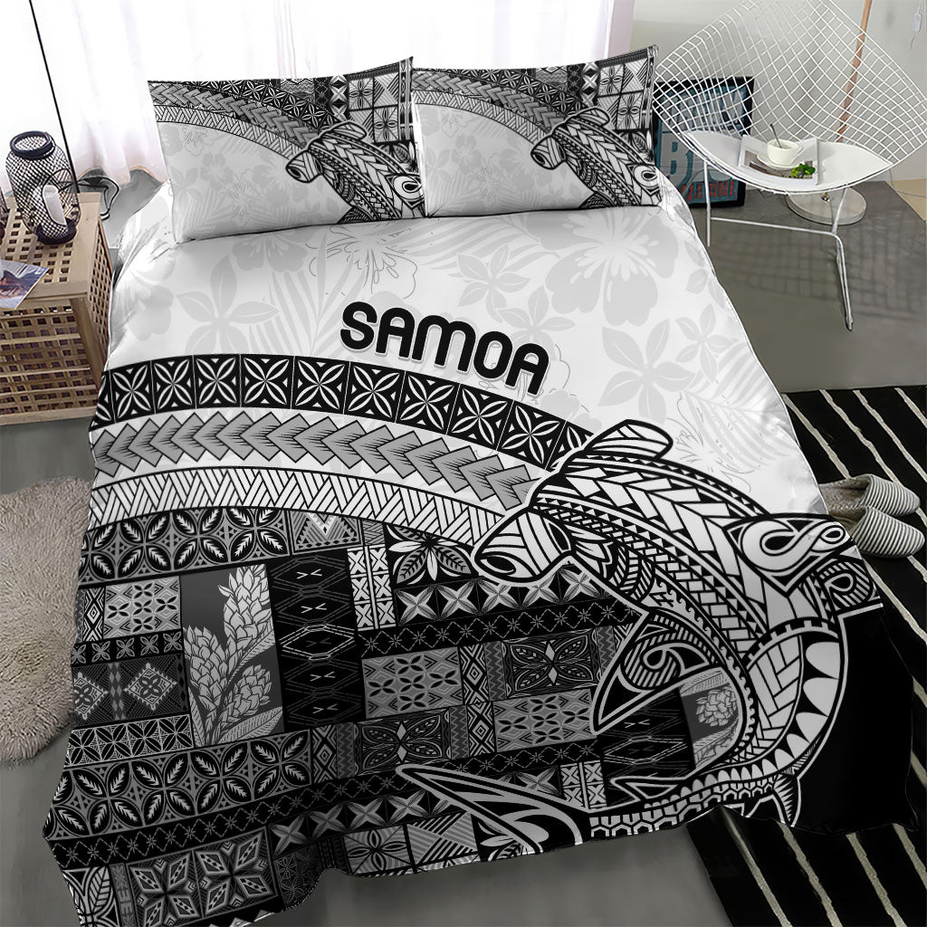 Samoa Mamanu Siapo Classic Black Bedding Set Tatau Malie LT7 - Polynesian Pride