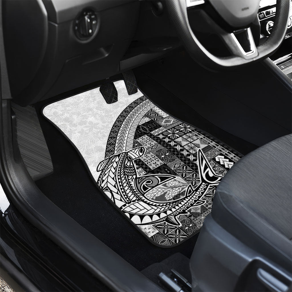 Samoa Mamanu Siapo Classic Black Car Mats Tatau Malie LT7 - Polynesian Pride