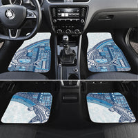 Samoa Mamanu Siapo Royal Blue Car Mats Tatau Malie LT7 Set 4pcs Royal Blue - Polynesian Pride