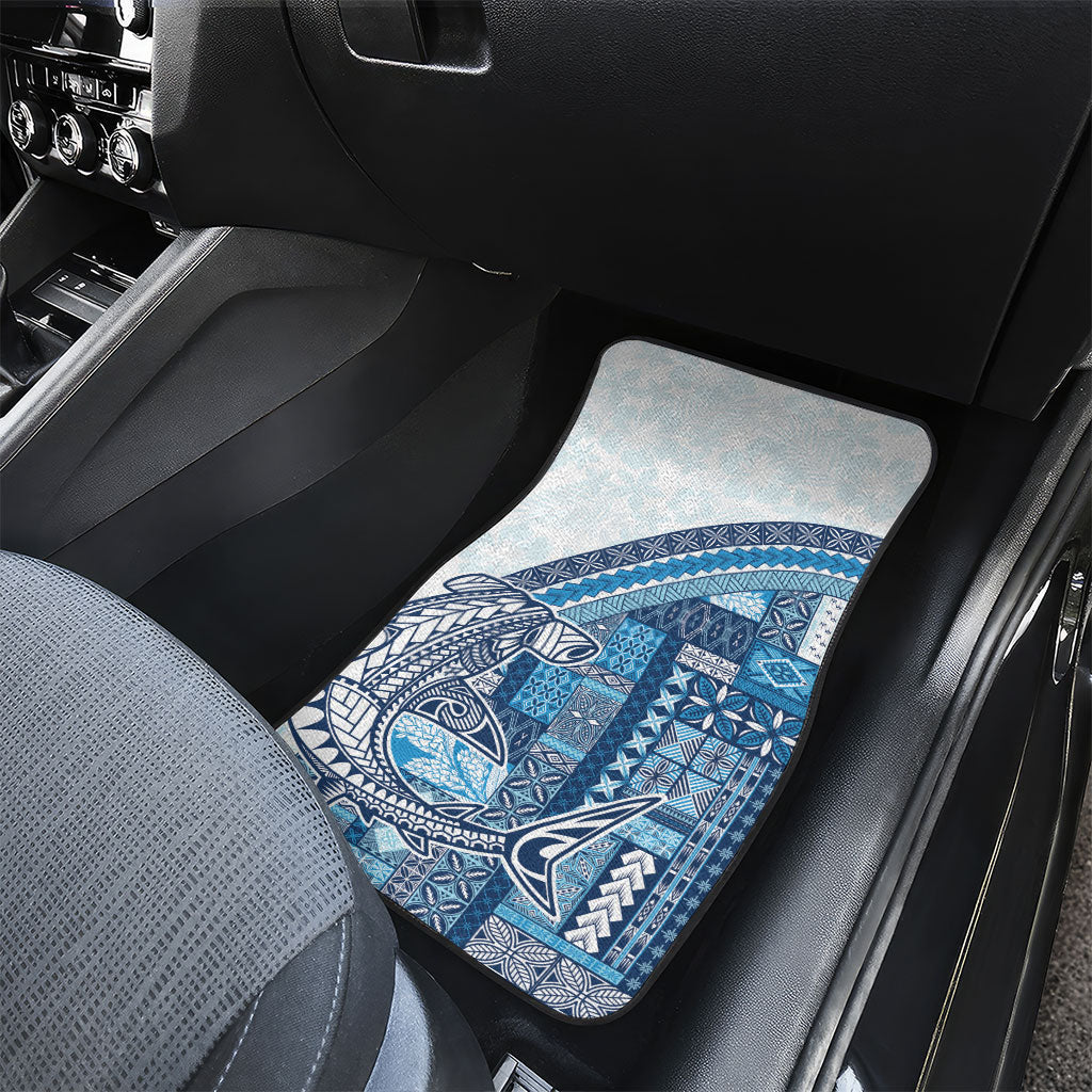 Samoa Mamanu Siapo Royal Blue Car Mats Tatau Malie LT7 - Polynesian Pride