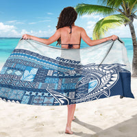 Samoa Mamanu Siapo Royal Blue Sarong Tatau Malie LT7 - Polynesian Pride