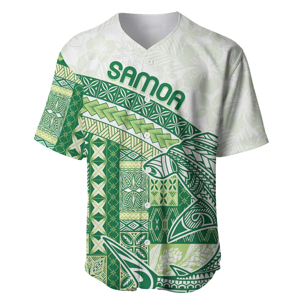 Samoa Mamanu Siapo Forest Green Baseball Jersey Tatau Malie LT7 Forest Green - Polynesian Pride