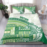 Samoa Mamanu Siapo Forest Green Bedding Set Tatau Malie LT7 - Polynesian Pride