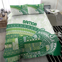 Samoa Mamanu Siapo Forest Green Bedding Set Tatau Malie LT7 - Polynesian Pride