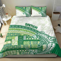 Samoa Mamanu Siapo Forest Green Bedding Set Tatau Malie LT7 - Polynesian Pride