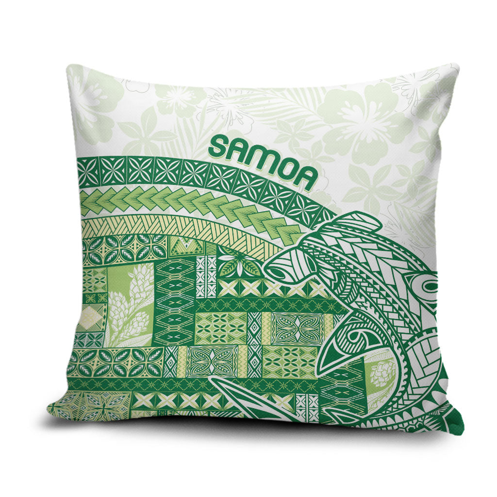 Samoa Mamanu Siapo Forest Green Pillow Cover Tatau Malie LT7 Forest Green - Polynesian Pride