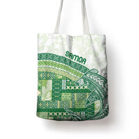Samoa Mamanu Siapo Forest Green Tote Bag Tatau Malie LT7 - Polynesian Pride