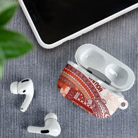 Samoa Mamanu Siapo Crimson AirPods Case Tatau Malie LT7 - Polynesian Pride
