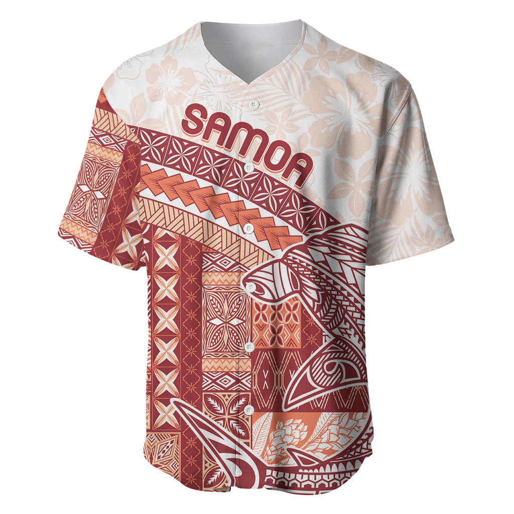 Samoa Mamanu Siapo Crimson Baseball Jersey Tatau Malie LT7 Red - Polynesian Pride