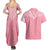 personalised-new-zealand-couples-matching-summer-maxi-dress-and-hawaiian-shirt-pink-ribbon-tattoo-mix-silver-fern