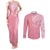 personalised-new-zealand-couples-matching-tank-maxi-dress-and-long-sleeve-button-shirts-pink-ribbon-tattoo-mix-silver-fern