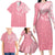 personalised-new-zealand-family-matching-long-sleeve-bodycon-dress-and-hawaiian-shirt-pink-ribbon-tattoo-mix-silver-fern