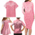 personalised-new-zealand-family-matching-long-sleeve-bodycon-dress-and-hawaiian-shirt-pink-ribbon-tattoo-mix-silver-fern