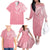 personalised-new-zealand-family-matching-off-shoulder-long-sleeve-dress-and-hawaiian-shirt-pink-ribbon-tattoo-mix-silver-fern