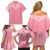 personalised-new-zealand-family-matching-off-shoulder-short-dress-and-hawaiian-shirt-pink-ribbon-tattoo-mix-silver-fern