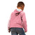 Personalised New Zealand Kid Hoodie Pink Ribbon Tattoo Mix Silver Fern LT7 - Polynesian Pride