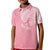 Personalised New Zealand Kid Polo Shirt Pink Ribbon Tattoo Mix Silver Fern LT7 Kid Pink - Polynesian Pride