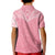 Personalised New Zealand Kid Polo Shirt Pink Ribbon Tattoo Mix Silver Fern LT7 - Polynesian Pride