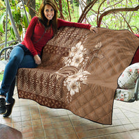 Tonga Ngatu Kupesi Brown Tapa Quilt Koe Otua Mo Tonga Ko Hoku Tofia LT7 - Polynesian Pride